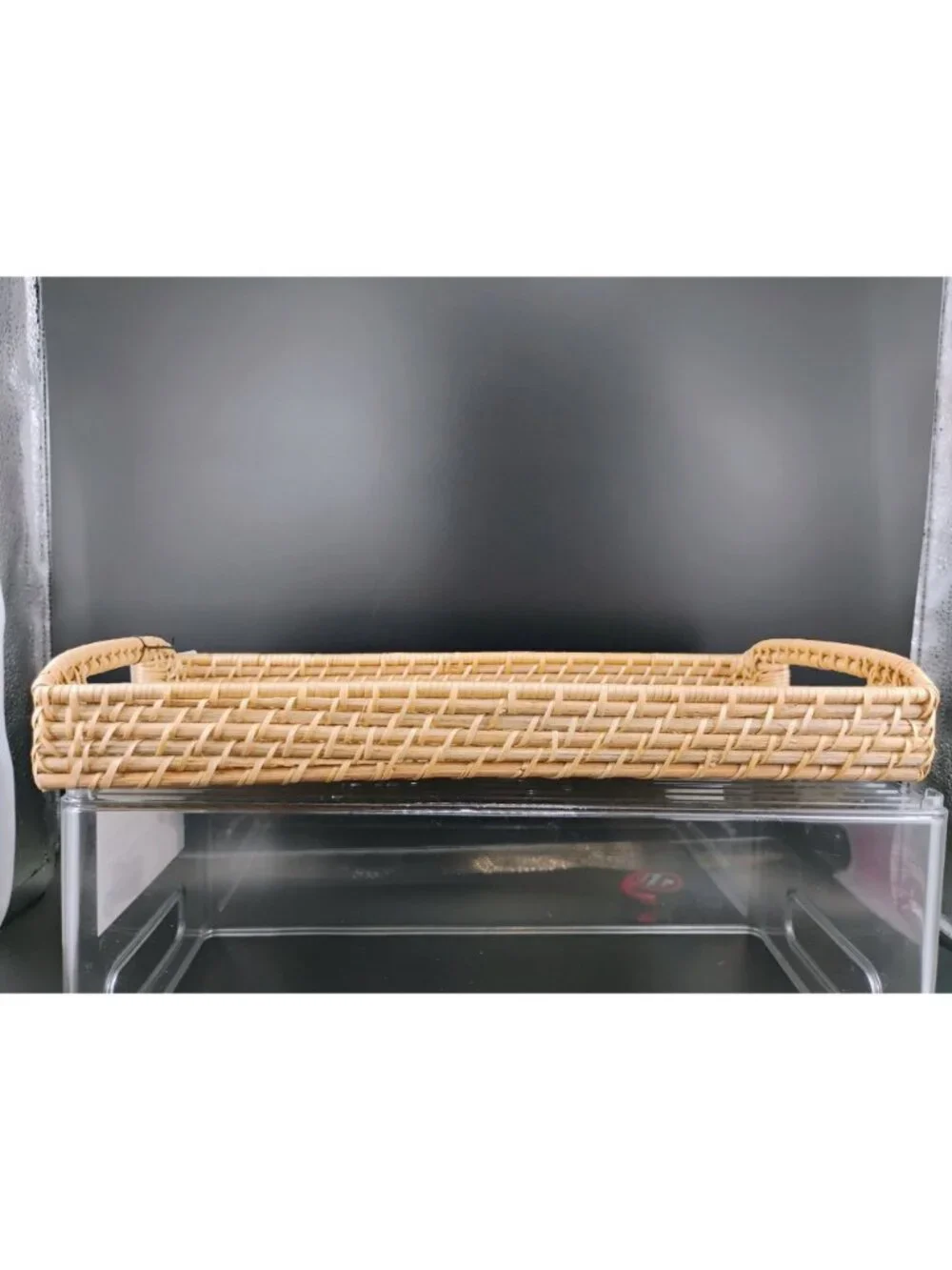 Hearth & Hand With Magnolia Woven Rattan Bath Tray
